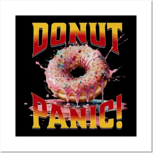 Donut Panic! Funny Donut Posters and Art